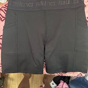 Fabletics Black Women's Shorts with pockets- NWOT